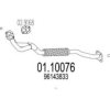 MTS 01.10076 Exhaust Pipe